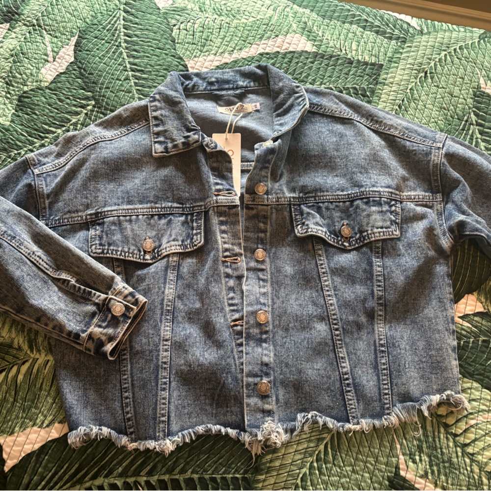 Olly z Denim Crop Jacket - Blue Jean Jacket